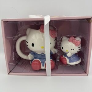 New Hello Kitty with Purple Dress Mug and Figurine Set